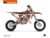 KTM 50 SX Dirt Bike Rift Graphic Kit Black Orange