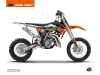 Kit Déco Moto Cross Rift KTM 65 SX Orange Bleu