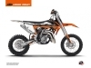 Kit Déco Moto Cross Rift KTM 65 SX Orange Noir