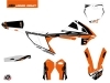 Kit Déco Moto Cross Rift KTM 65 SX Orange Noir