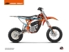 KTM SX-E 5 Dirt Bike Rift Graphic Kit Orange Blue