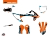 Kit Déco Moto Cross Rift KTM SX-E 5 Orange Bleu