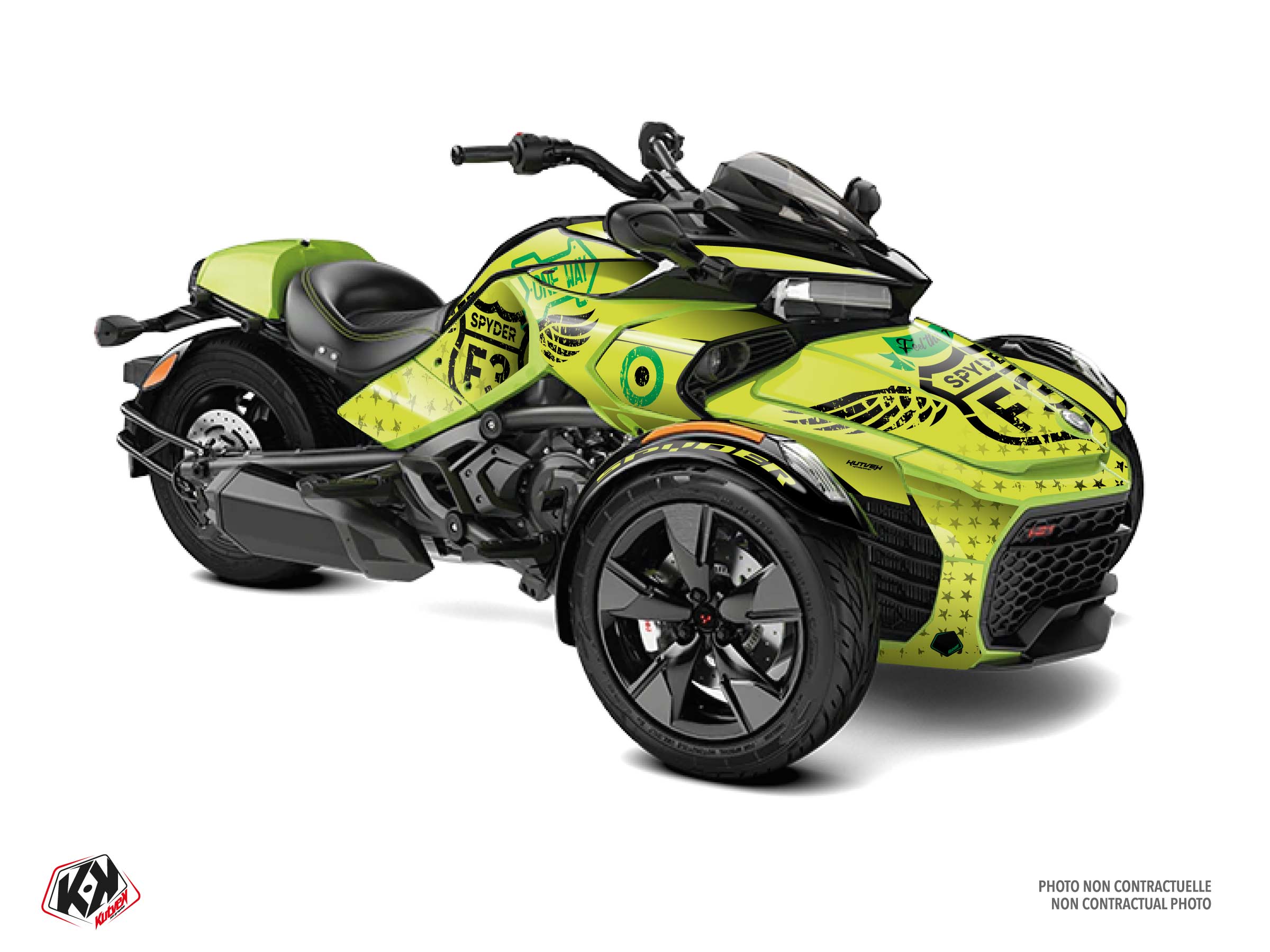 Kit Déco Hybride Road Can-am Spyder F3 Vert