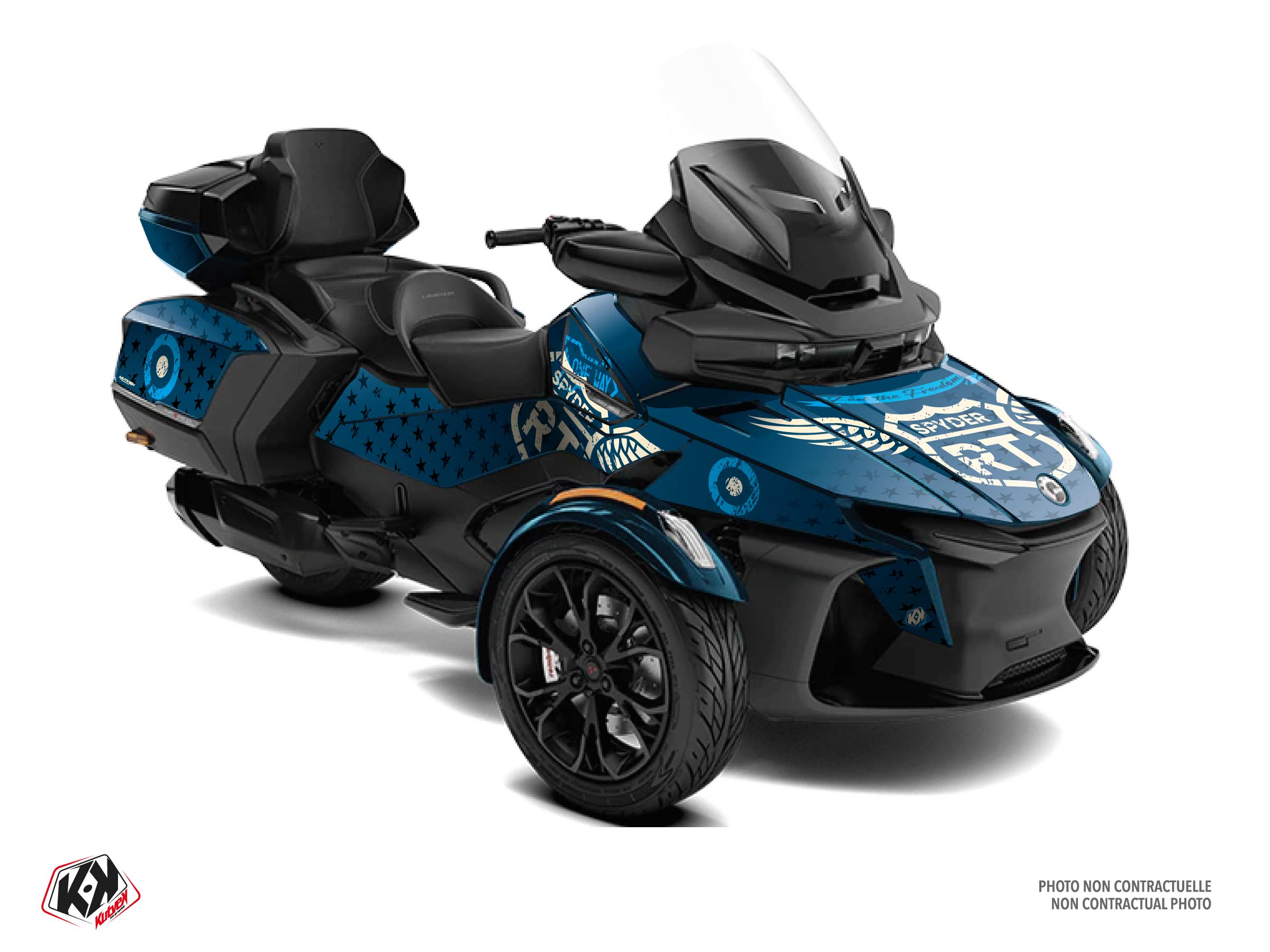 Kit Déco Hybride Road Can-am Spyder Rt Bleu