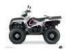 Polaris 450 Sportsman ATV Rock Graphic Kit White