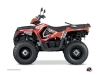 Polaris 450 Sportsman ATV Rock Graphic Kit Red