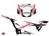 Polaris RZR 1000 UTV Rock Graphic Kit White Red