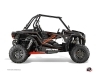 Polaris RZR 1000 UTV Rock Graphic Kit Black Orange