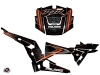 Polaris RZR 1000 UTV Rock Graphic Kit Black Orange