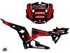 Polaris RZR 1000 Turbo UTV Rock Graphic Kit Black Red