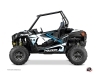 Polaris RZR 900 UTV Rock Graphic Kit White Blue