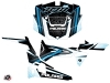 Polaris RZR 900 UTV Rock Graphic Kit White Blue