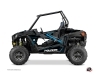 Polaris RZR 900 UTV Rock Graphic Kit Black Blue