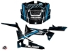 Polaris RZR 900 UTV Rock Graphic Kit Black Blue