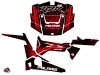 Polaris RZR 900 UTV Rock Graphic Kit Black Red