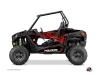 Polaris RZR 900 S UTV Rock Graphic Kit Black Red