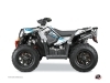 Kit Déco Quad Rock Polaris Scrambler 850-1000 XP Blanc Bleu