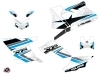 Polaris Scrambler 850-1000 XP ATV Rock Graphic Kit White Blue