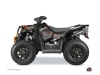 Polaris Scrambler 850-1000 XP ATV Rock Graphic Kit Black Orange