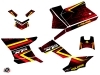Polaris Scrambler 850-1000 XP ATV Rock Graphic Kit Red Yellow