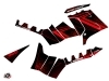 Polaris 1000 Sportsman Forest ATV Rock Graphic Kit Black Red