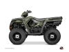 Polaris 570 Sportsman Forest ATV Rock Graphic Kit Green