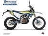 Husqvarna 701 Enduro Dirt Bike Rocky Graphic Kit Blue