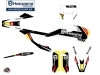 Husqvarna 250 FE Dirt Bike Rocky Graphic Kit Black