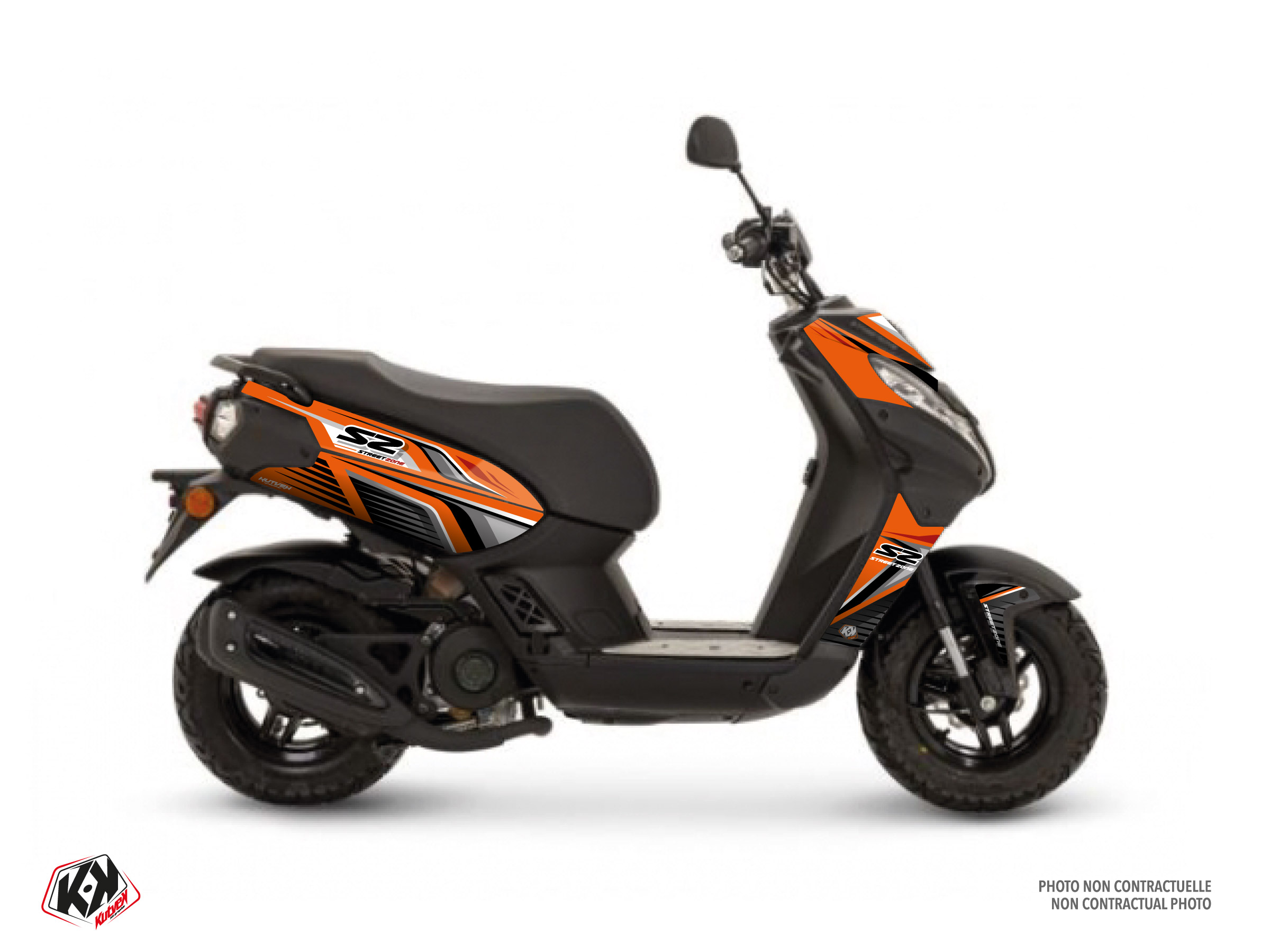 PEUGEOT STREETZONE 50 4T NAKED SCOOTER SHINE GRAPHIC KIT ORANGE