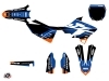 Yamaha 125 YZ Dirt Bike Shok Graphic Kit Blue