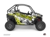 Polaris RZR Trail S UTV v Graphic Kit Green Neon