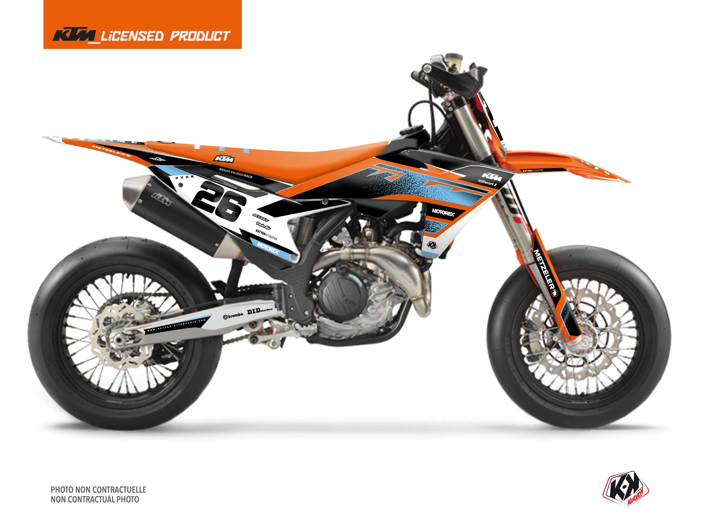 Kit Déco Motocross Sizzle Ktm Smr 450 Bleu