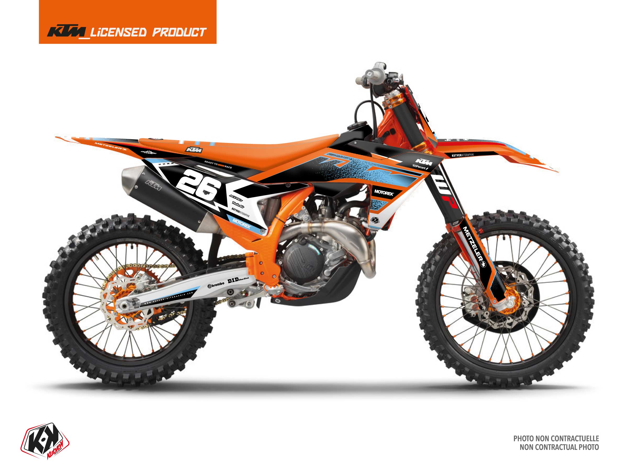 Ktm Sx 125 Dirt Bike Sizzle Graphic Kit Blue