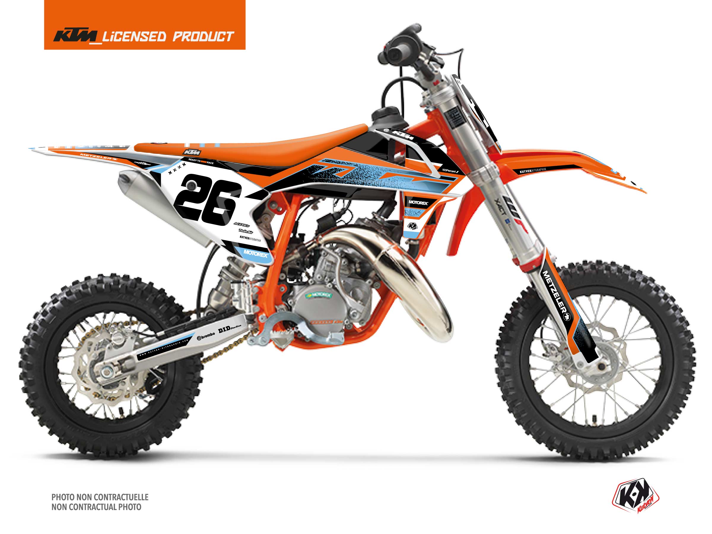 Kit Déco Motocross Sizzle Ktm Sx 50 Bleu