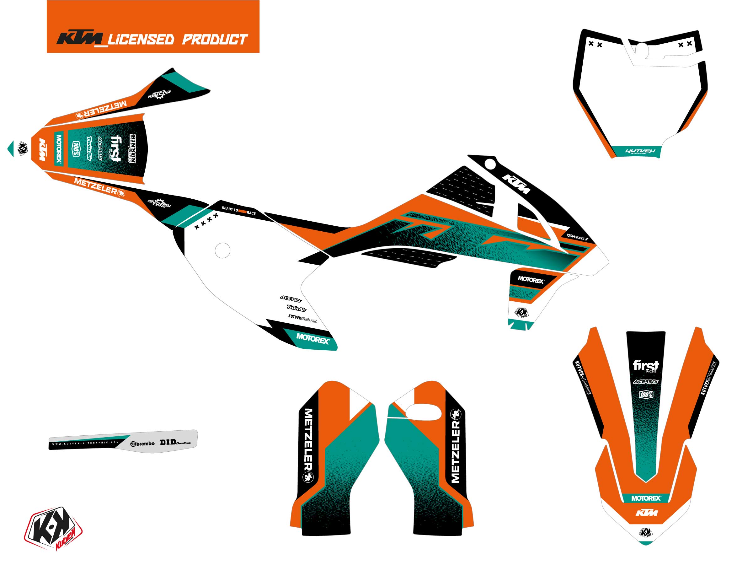 Ktm Sx 50 Dirt Bike Sizzle Graphic Kit Green