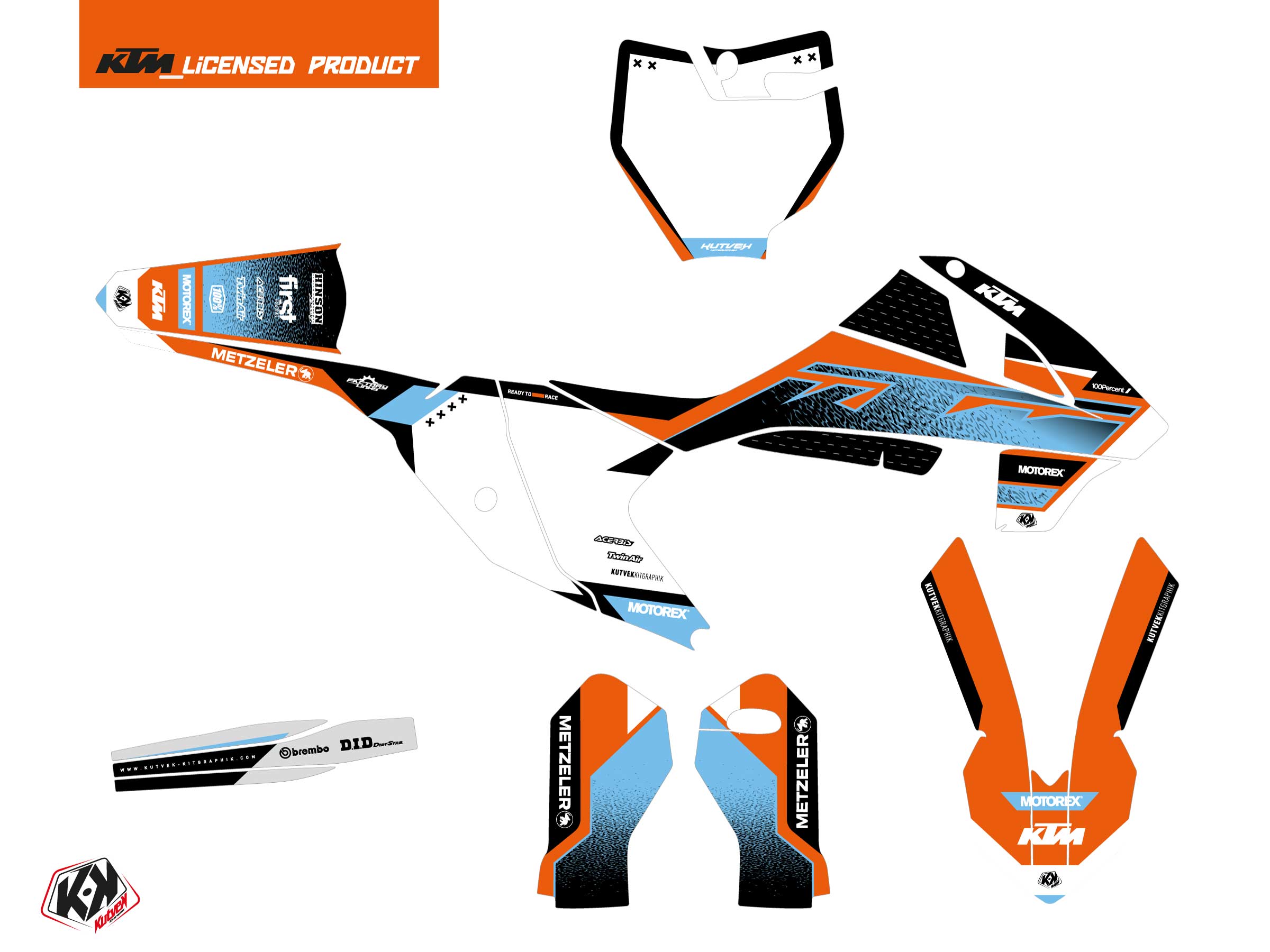 Ktm Sx 65 Dirt Bike Sizzle Graphic Kit Blue