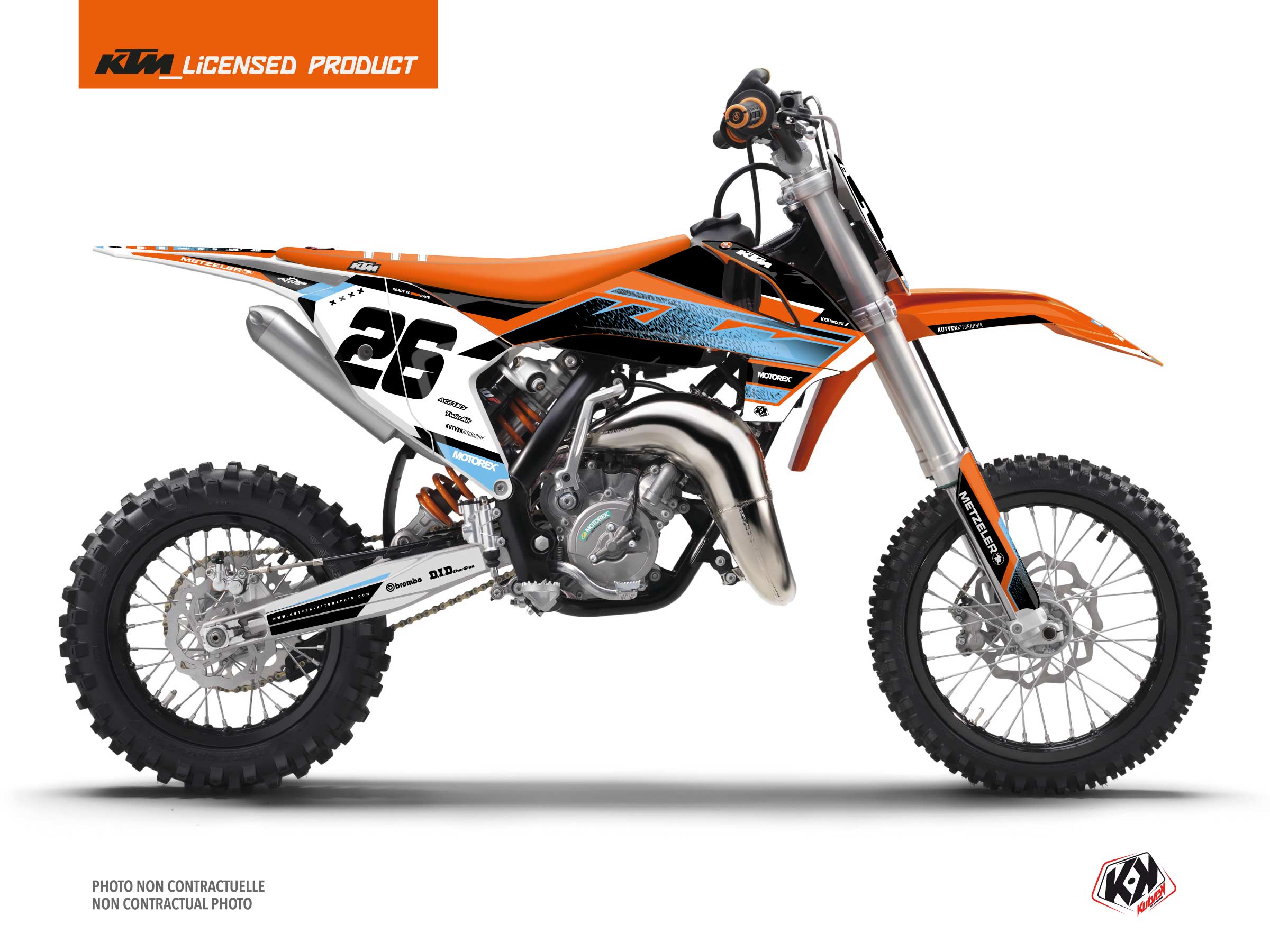 Kit Déco Motocross Sizzle Ktm Sx 65 Bleu