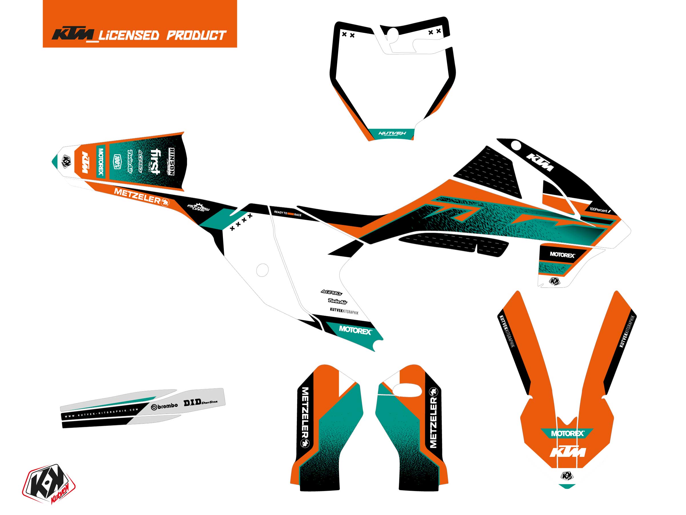 Kit Déco Motocross Sizzle Ktm Sx 65 Vert