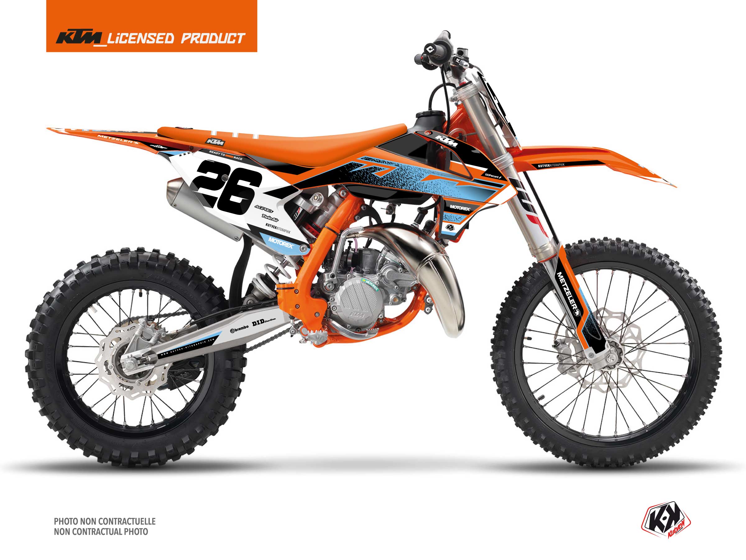 Kit Déco Motocross Sizzle Ktm Sx 85 Bleu