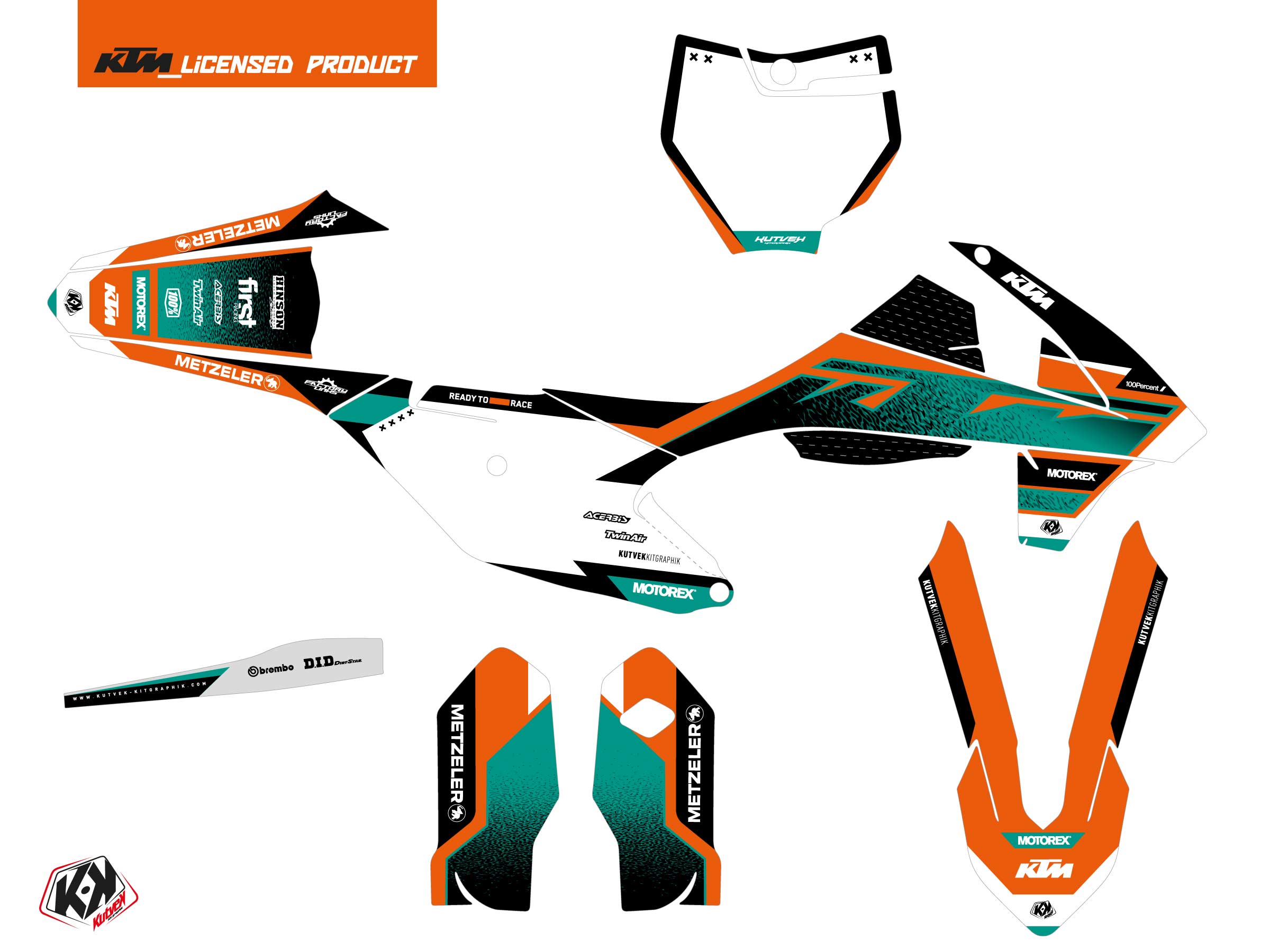 Kit Déco Motocross Sizzle Ktm Sx 85 Vert