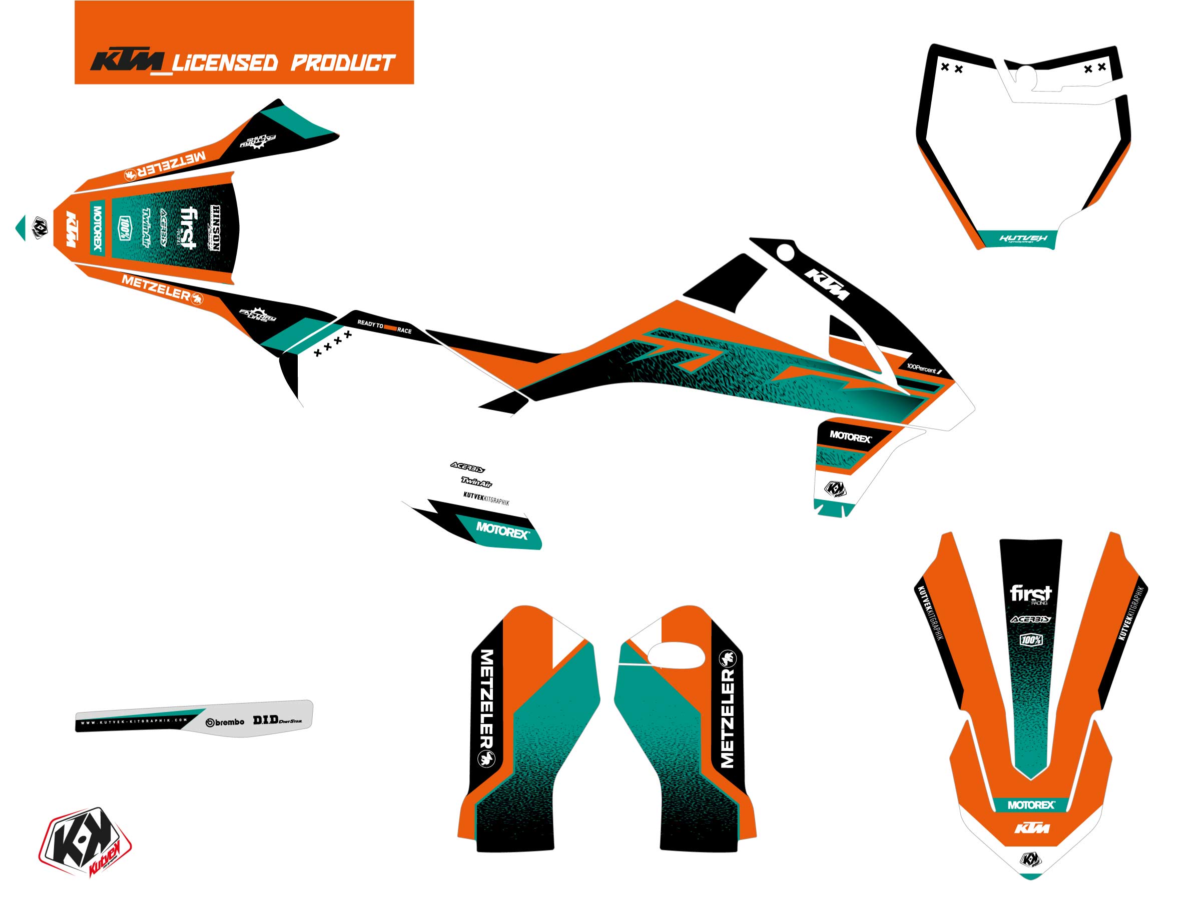 Ktm Sx E 5 Dirt Bike Sizzle Graphic Kit Green