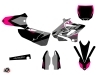 Yamaha 125 YZ Dirt Bike Skew Graphic Kit Pink