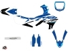 Yamaha 250 YZF Dirt Bike Skew Graphic Kit Blue