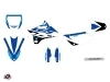 Yamaha 85 YZ Dirt Bike Skew Graphic Kit Blue