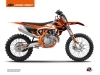 KTM 125 SX Dirt Bike Skyline Graphic Kit Orange