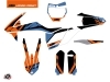 KTM 250 SX Dirt Bike Skyline Graphic Kit Blue