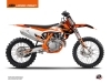 KTM 350 SXF Dirt Bike Skyline Graphic Kit Orange