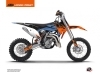 KTM 50 SX Dirt Bike Skyline Graphic Kit Blue