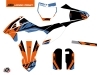 KTM 50 SX Dirt Bike Skyline Graphic Kit Blue