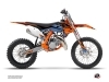 Kit Déco Moto Cross Skyline KTM 85 SX Bleu